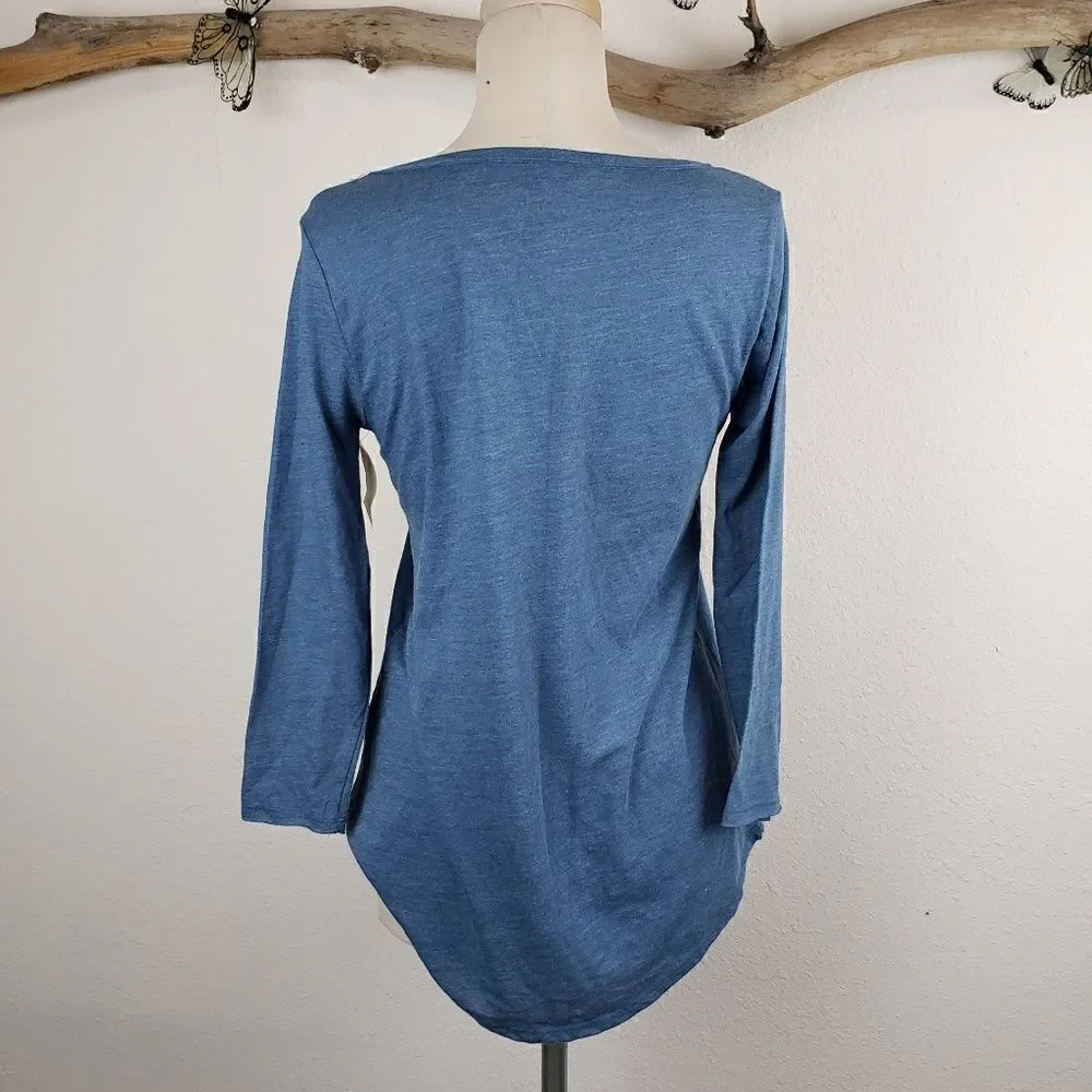 Lucky brand peacock long sleeve tshirt